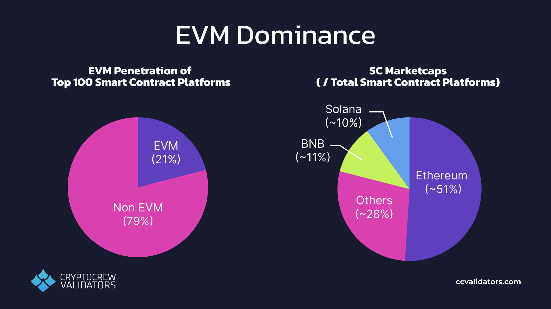 Ethereum Virtual Machine (EVM) dominance