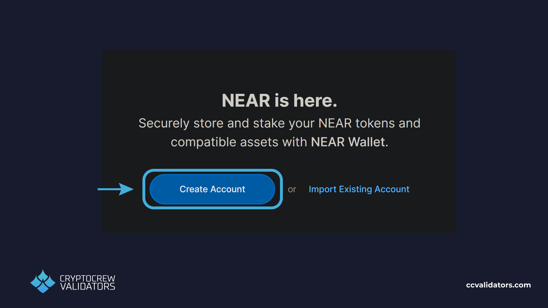 near wallet home screen