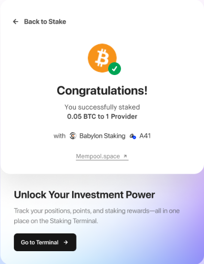 Stake your Bitcoin $BTC with CryptoCrew - Tutorial