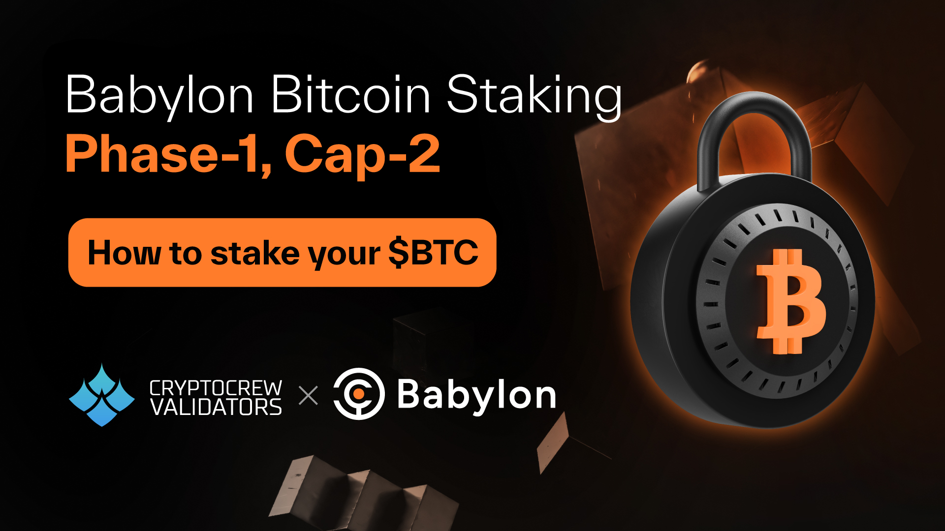 Stake your Bitcoin $BTC with CryptoCrew - Tutorial