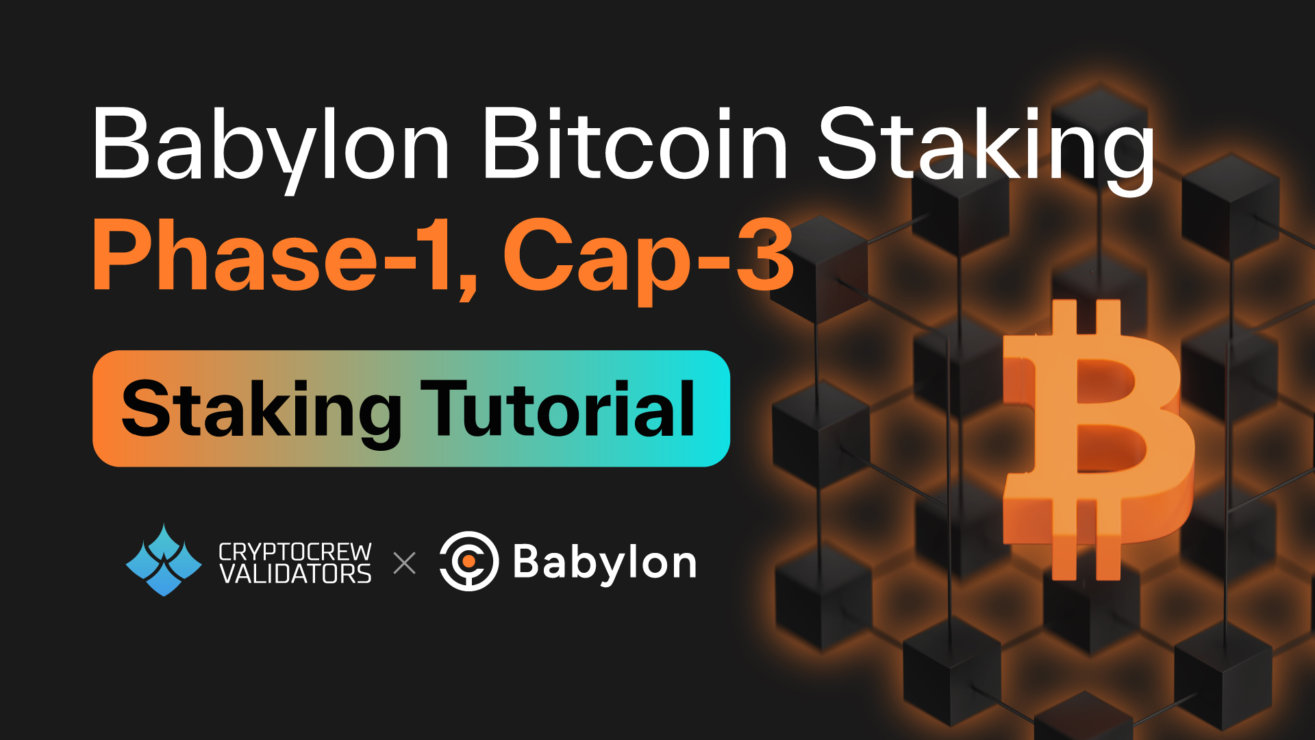 Babylon Bitcoin BTC Staking Tutorial How to Stake BTC