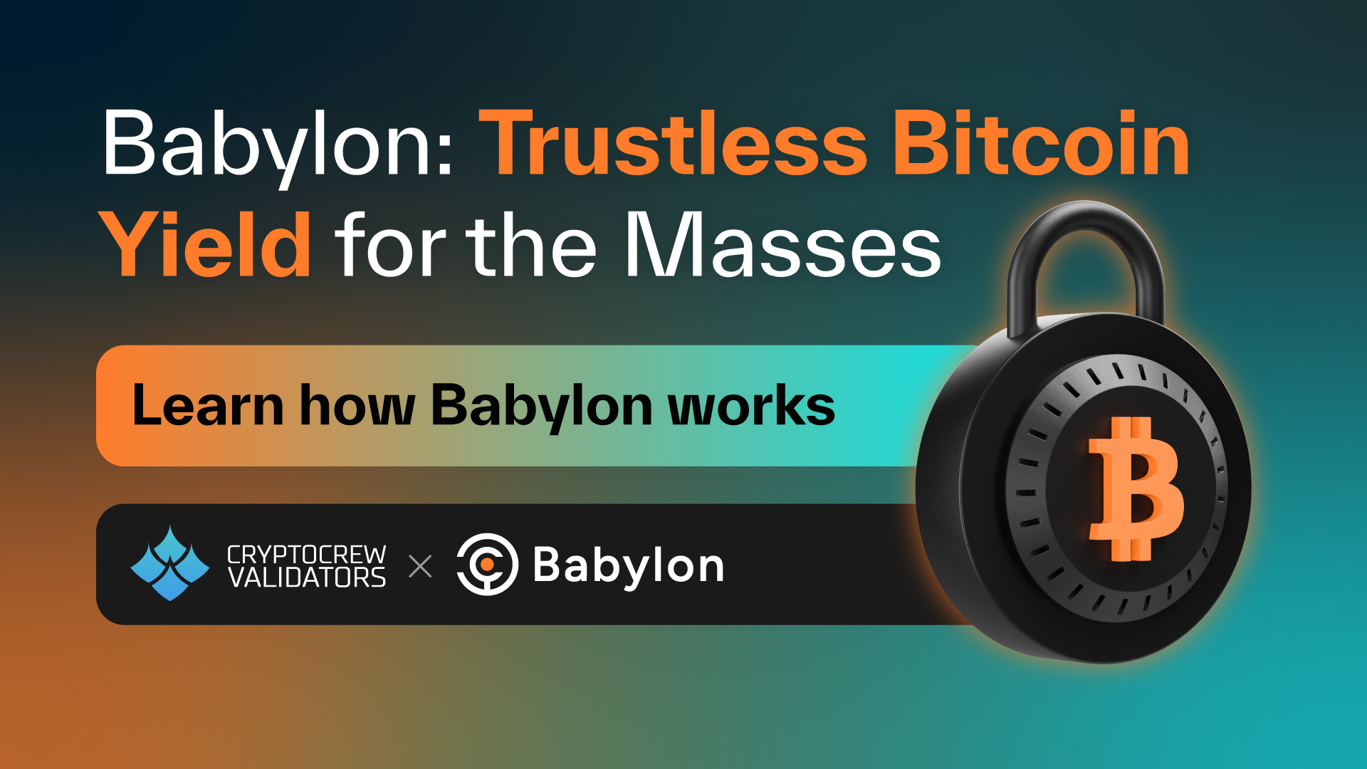 Babylon: Trustless Bitcoin staking